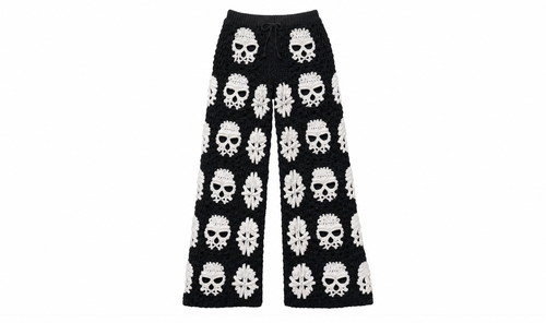 SKULL CROCHET PANTS